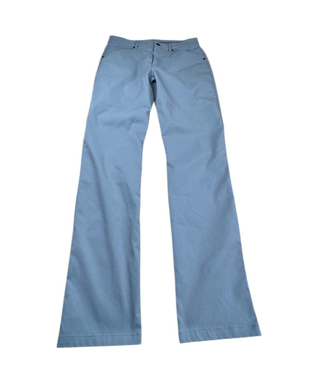 Myles Apparel Pants Mens 33x29 Blue Gray Chino Performance Polyester Golf Preppy